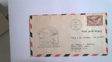 CANADA FIRST FLIGHT COVER: 1936 ILE A LA CROSSE TO LA LOCHE