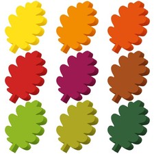 360 PCS 3.9 Inch Fall Autumn Colored Maple Leaf Paper Cutouts Bulletin Board