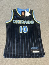 Nike WNBA Kamilla Cardoso Chicago Sky Jersey Youth Small (8) With Rookie Card
