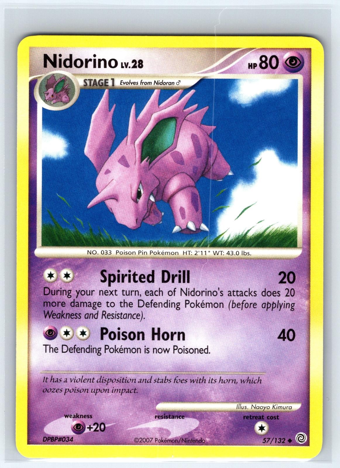 Nidorino 57/132 Uncommon Secret Wonders Pokemon Lightly Played