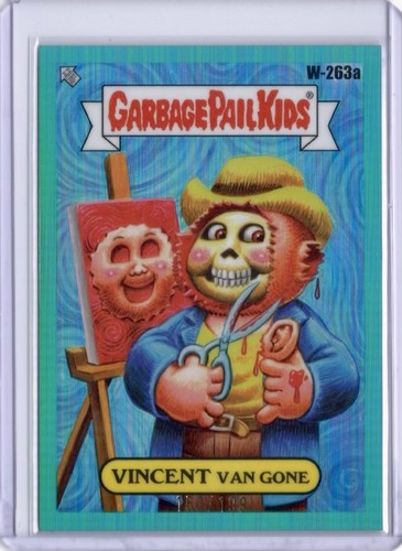 VINCENT Van Gone [Red Refractor] #263a 2024 Garbage Pail Kids Chrome card
