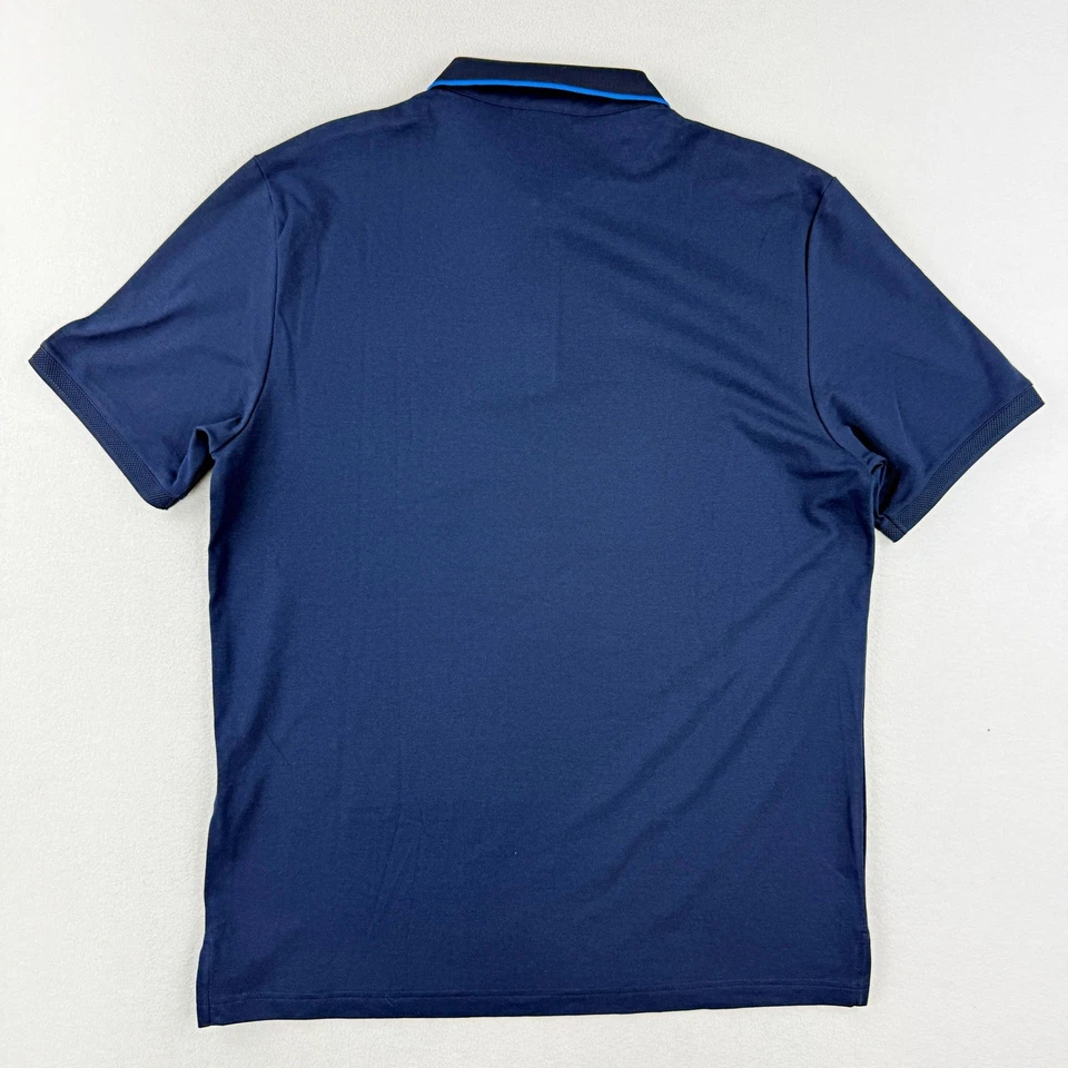 ADIDAS Originals Twistknit Trefoil Polo Shirt Shirt Size L Mens Blue - Image 3 of 4