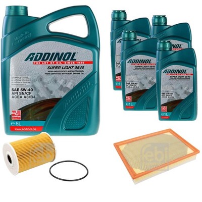 FEBI Inspektionspaket 9L ADDINOL SUPER LIGHT 0540 für Renault Master II Kasten