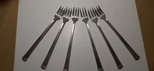 6 Gorham Lansdowne Sterling Silver Cocktail Forks Shrimp Oyster No Mono 1917 B