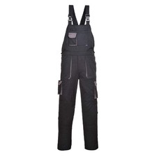 Image of Portwest Texo Contrast Bib & Brace Workwear with Knee Pad Pockets, 10 Pockets