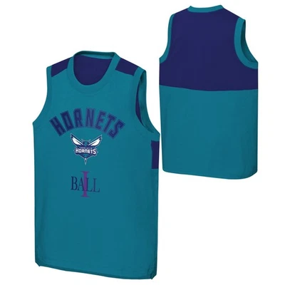 NBA Shirt Charlotte Hornets Lorenzo Ball Team Pure Shooter Tank Trikot Jersey - Bild 1 von 3