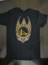 Golden State Warriors Polynesian Heritage Special Event BLACK T-SHIRT Medium*NEW