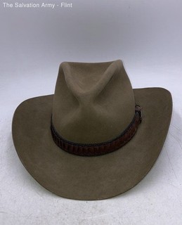 Stetson Mens Brown 4X Beaver Lightweight Round Western Cowboy Hat Size 7 1/8