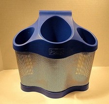 Polder Hair Styling Station Storage Unit For Dryer Or Other Styling Device Black