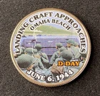 Colorized Kennedy Half Dollar D-Day Landing Craft Approaches Free Shipping
