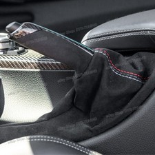 Manija de freno de mano de fibra de carbono MP bota Alcantara para BMW Serie 4 440i 435i 430d