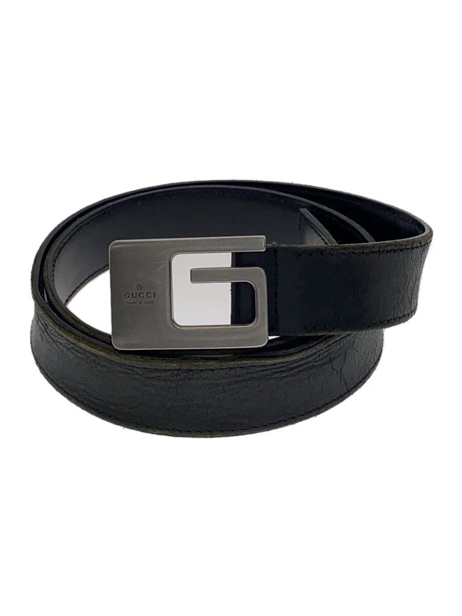 GUCCI Ceinture Cuir Noir Homme 80 32 036 1192 1439