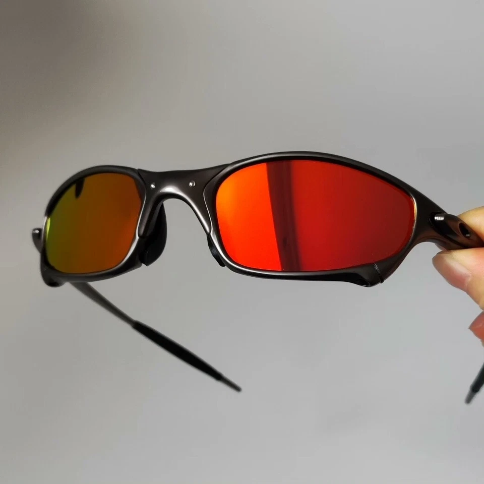 Nuevas gafas de sol Oakley X-Metal Juliet 1.0 lentes rojas/marcos grises Foto 3 de 3