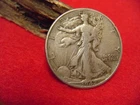 1942-P  Liberty  Walking  90%  Silver  Half  Dollar  -  Good  to  Very  Good!