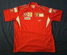 Marlboro Barcode Ferrari F1 Team Issue Cycling Shirt XL Puma 2005 Extremely Rare
