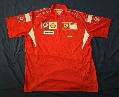 Marlboro Barcode Ferrari F1 Team Issue Cycling Shirt XL Puma 2005