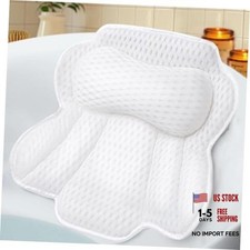 Bath Pillows for Tub, Bathtub Pillow for Neck and Back Support, 6 Non-Slip