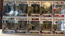 Funko Pop! Marvel Groot Collection (Lot Of 10) Guardians Of The Galaxy