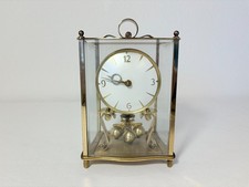 alte Kundo Jahresuhr Drehpendeluhr Mechanisch Mit Glaskäfig Vintage Germany