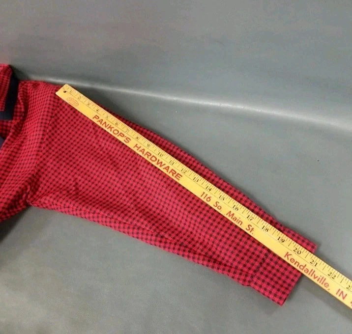 SUPER Chic Vintage Women's Red Checkered Blazer with Navy Skirt Set MADE IN USA - Imagem 4 de 4