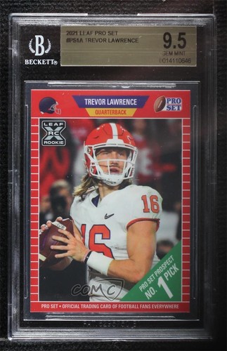 2021 Leaf Pro Set Prospect /56111 Trevor Lawrence BGS 9.5 Rookie RC
