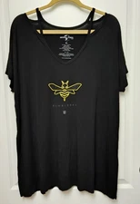 Universal Studios Transformers Bumblebee Womens Top Size XL Black Bee Shirt 