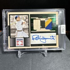 3/5 ROBIN YOUNT HOF EMERALD SIGNATURE SWATCHES 2025 Panini Three And Two #HOF-RY