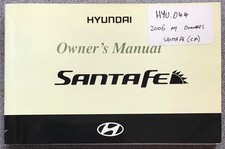 HYUNDAI SANTA FE SUV Car Owner's Manual DEC 2005 #A2BO-UK5DA