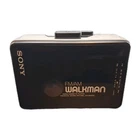Vintage Sony Walkman WM-AF22 AM/FM Radio Cassette Player Black FOR PARTS/REPAIR