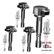 Set of 4 OEM Ignition Coil Packs UF400  7100 - Iridium Spark Plugs