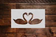 Wedding Swans Stencil