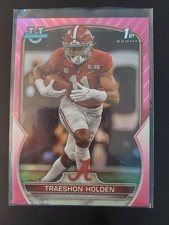 2022 Bowman University Chrome Traeshon Holden 1st Bowman Pink Refractor #18