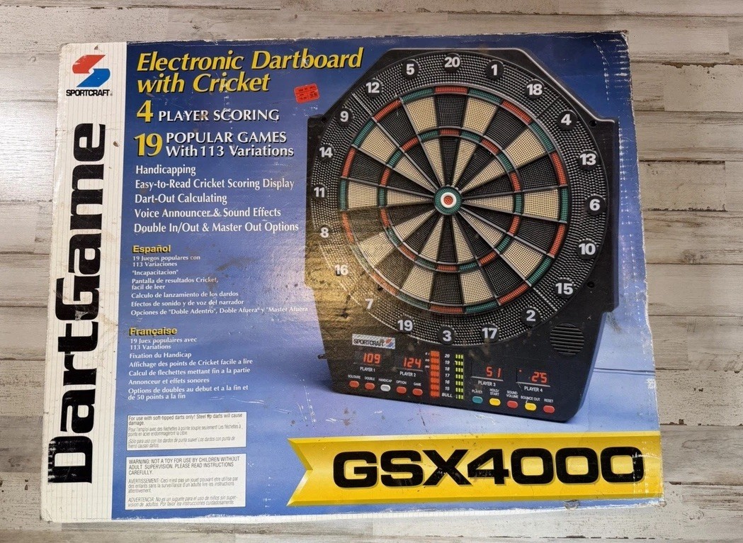 Sportscraft GSX4000 Team Electronic Dartboard 1990s 2000s NEW IN