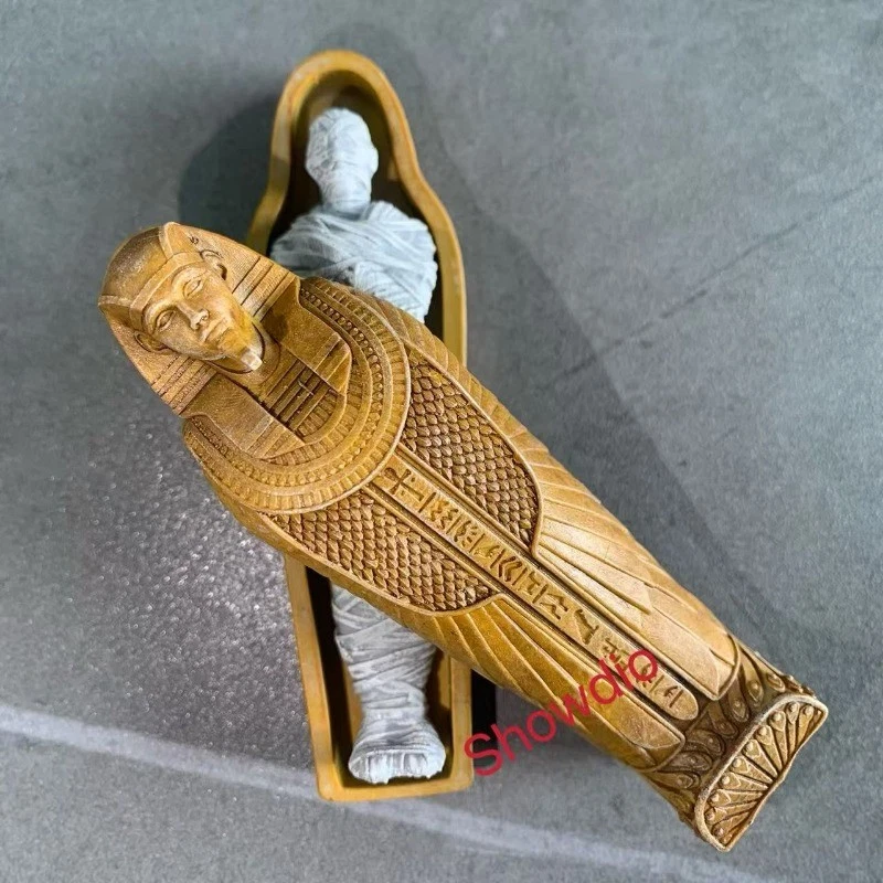 Decoração modelo múmia egípcia escala 1/12 para brinquedos acessórios figura de ação 6" - Imagem 4 de 4