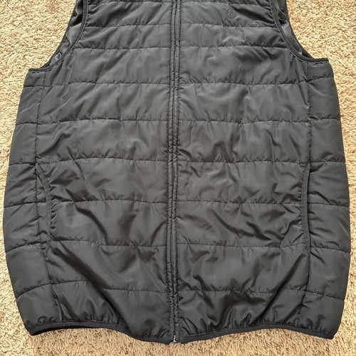 Chaps Puffer Vest Men's L Black Tall Full Zip Pockets Sleeveless Logo - Picture 6 of 16