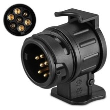 13 to 7 Pin Trailer Truck Electric Towing Converter Tow Bar Plug Adaptor Sockets