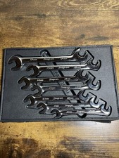 Snap On Open End 4-way Angle Head Metric Wrench 7 Pcs Set - VSM807B - USA