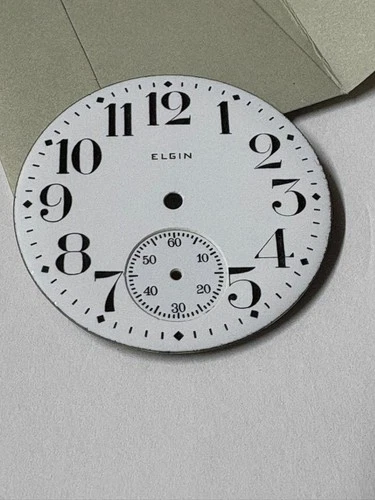 ELGIN 16 SIZE RAILROAD DIAL LARGE NUMBERS D-49 --BB-1994