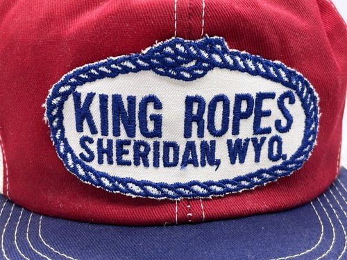 Vintage King Ropes Trucker Mütze Kappe Druckknopflasche Netz Sheridan Wyoming K-Products - Bild 2 von 10