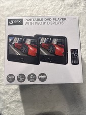 GPX 9  Screen Portable DVD Player With 2 Screens