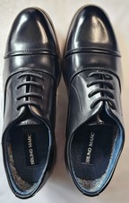 NIB Bruno Marc Boys Black Oxford Dress Shoes Size 2.5 Youth Formal Dance Wedding