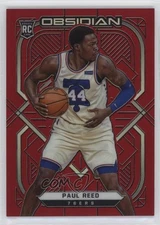 2020-21 Panini Obsidian Electric Etch Red Flood Paul Reed #167 Rookie RC