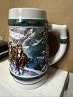 Budweiser Beer Mug Stein 1993 "Special Delivery" Holiday Christmas Nora Koerber — photo 3