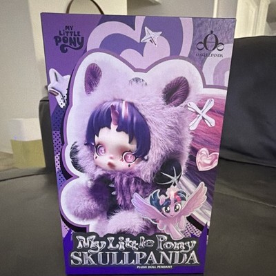 POP MART SKULLPANDA x My Little Pony Purple Plush Doll Pendant Boxed