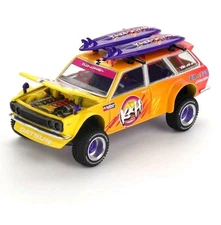 MINI GT KAIDO HOUSE DATSUN 510 WAGON 4x4 KAIDO ISLANDS V1 1/64 ORANGE NEW