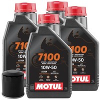 Service ÖL Motul 7100 10W50 Filter Yamaha YZF R1 1000 2007-2008