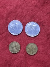 Lotto lire italiane anni ’50 – 100 lire Minerva + 20 lire [E]