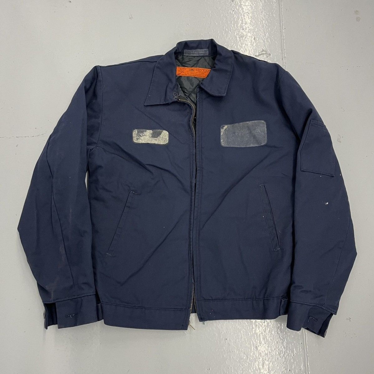ジャケット・アウター 60sUS Vintage RedKap Ford Work JK40L Vintage 70s Red Kap Blue Canvas Workwear Mechanics Jacket 1970s