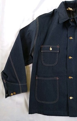 Vintage Carhartt Denim Jacket 8c Unlined Darkstone Chore