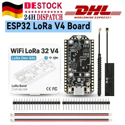 868MHz LoRa V4 ESP32 WiFi Development Board V4 + IPX Antenna for Meshtastic DHL